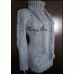 Туника- пуловер от вълна, памук и ликра- цвят сиво